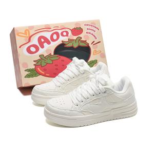 Кеды, обувь для скейтборда унисекс с низким верхом Oaoq, белый/черный