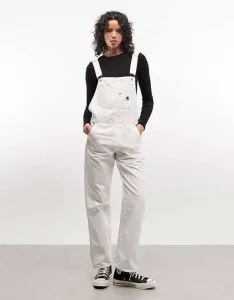 Белый джинсовый комбинезон Carhartt WIP