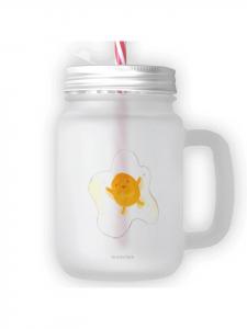 Стакан для питья Mason Jar, стакан для жареных яиц, без слов, прозрачный Mr. & Mrs. Panda