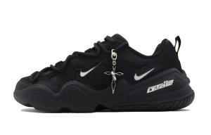 Nike Тех Хера Модные черные гравитационные повседневные кроссовки унисекс черно-белые, цвет Black White