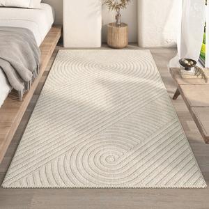 AOVOC Ковер 240х400 см для спальни/гостиной в стиле wabi-sabi, японский, полосатый, с римским узором