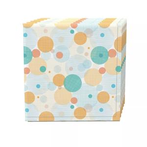 Набор салфеток, 100 % полиэстер, набор из 4 шт., 18x18 дюймов, разноцветные пятна