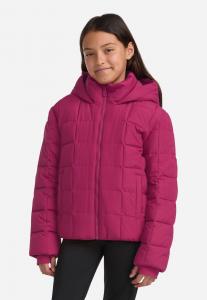 Зимняя куртка Abercrombie & Fitch MIDWEIGHT PUFFER JACKET UNISEX, Magenta Haze/Pink