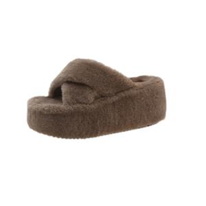 Puppytown Женские противоскользящие амортизирующие шлепанцы устойчивые к истиранию цвет хаки, цвет Khaki