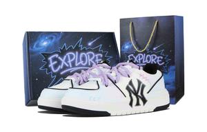 MLB Массивные кеды для скейтбординга Misty Heartfelt с устойчивым к истиранию покрытием, низкие, унисекс, сине-фиолетовые с белым, цвет White