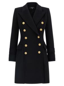 Пальто «10 пуговиц» BALMAIN, черный
