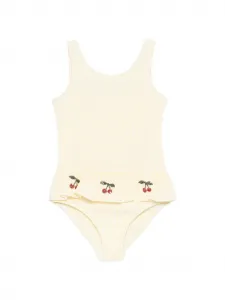 Слитный купальник Etta с принтом вишни Konges Sløjd, желтый