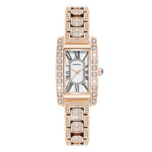 Часы женские Possession Collection с кварцевым механизмом, белым циферблатом и ремешком из сплава KANGOL