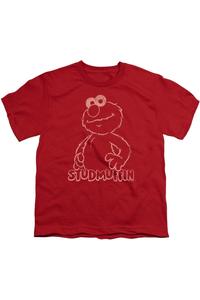 Футболка с коротким рукавом для детей "Красавчик" от Sesame Street Gildan, красный