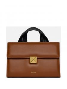 Сумка-шоппер с логотипом Nanushka, коричневый