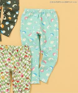 Брюки DAISUKI с принтом по всей поверхности в стиле Чиби Маруко-тян, длина 9 дюймов.