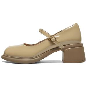 Туфли Мэри Джейн на массивном каблуке для женщин BASTO, Apricot