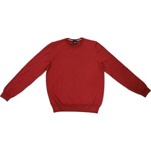 Hugo Boss Мужской свитер, красные, с круглым вырезом, средней плотности, другие