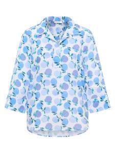 Свободная блузка синего цвета Eterna