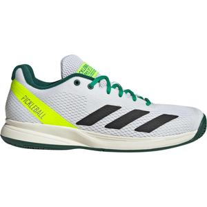 Мужские кроссовки для пиклбола Courtflash Adidas, Cloud White/Core Black/Collegiate Green