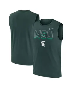 Мужская зеленая майка Michigan State Spartans Primetime Tricode Legend Performance Nike