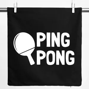 Наволочка Huuraa для пинг-понга, подарок для настольного тенниса, 40x40 см, черный хлопок, подарок для пинг-понга Hellweg Druckerei