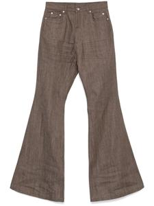 Rick Owens DRKSHDW джинсы Bolan, коричневый