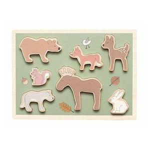 Джабадабадо Деревянный пазл с лесом JaBaDaBaDo