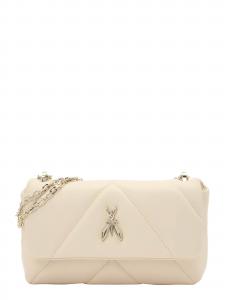 PATRIZIA PEPE Сумка кросс-боди из шерсти, белая