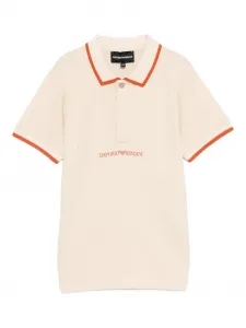 Поло с принтом логотипа Emporio Armani Kids, нейтральный