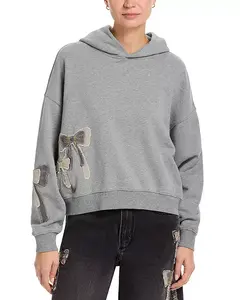 Худи Mandy с аппликацией в виде банта Driftwood, серый