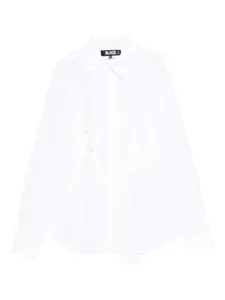 Рубашка с оборками Black Comme Des Garçons, белый