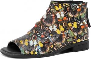 Женские ботильоны FSJ с открытым носком, расслабленные с низким квадратным каблуком, с закрученными вставками, вырезами и молнией, удобные туфли на каблуке, размеры 4-15 US, Butterfly