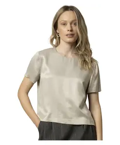 Элегантная блузка с короткими рукавами Kocca, серый