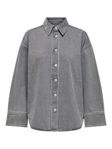 Межсезонная куртка ONLY, серый деним