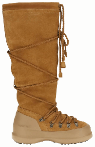 Замшевые ботинки Moon Boot Luna Extra Suede Boot цвета «Коньяк», коричневый