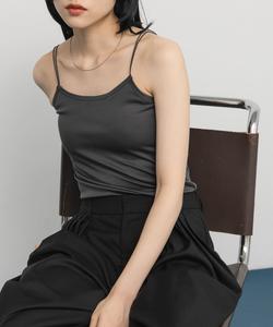 Топ на бретельках с двойными бретелями Kbf, цвет Charcoal