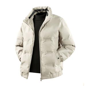 Пуховик мужской со стойкой утолщенный VanCamel, бежевый