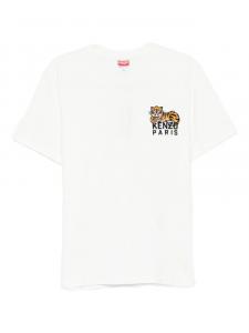 Футболка Kenzo Happy Tiger из хлопка, белый