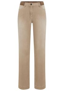 Джинсы с широкими штанинами TONI, коричневый