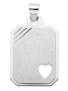 Adeliás Подвеска с гравированной пластиной из серебра 925 пробы