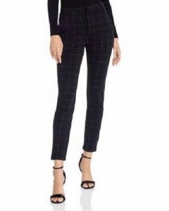 Эластичные узкие брюки Ponte с высокой талией черного цвета Aqua