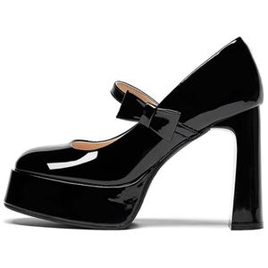 Туфли Мэри Джейн на массивном каблуке для женщин DAPHNE, Black