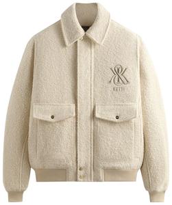 Куртка-пилот Kith Boucle Hawthorne Flight Jacket, кремовый