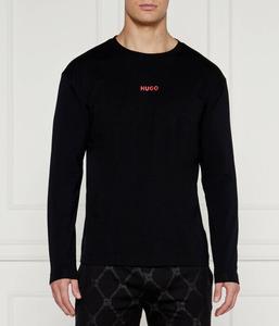 Лонгслив мужской Hugo Bodywear с контрастным логотипом, черный