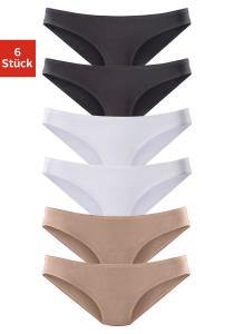 Трусы Vivance Active Bikini, цвет beige, schwarz, weiß