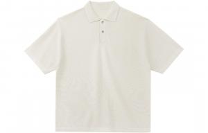 Мужские рубашки поло с воротником-поло, умеренно прямой крой Nans Studio, белый/milk белый