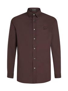 Рубашка на пуговицах классического кроя Karl Lagerfeld, темно-коричневый