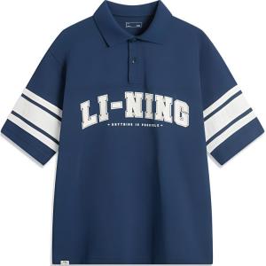 Футболка-поло Sports Life Collection мужская LINING, темно-синий