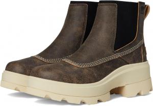Ботинки женские челси SOREL Joan Frwd на толстой подошве, коричневый