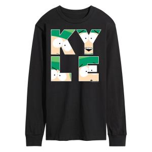 Мужская футболка с длинными рукавами и рисунком South Park Kyle Licensed Character