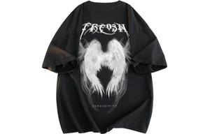 Футболка унисекс FREO3N, в комплекте (черный и абрикосовый)