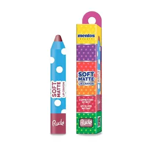 Губная помада Mentos Soft Matte Lip Crayon Rude, цвет dark cherry
