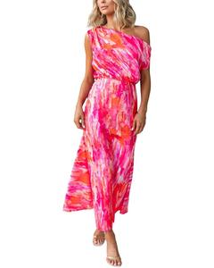 DELI S Макси-платье, персиковый