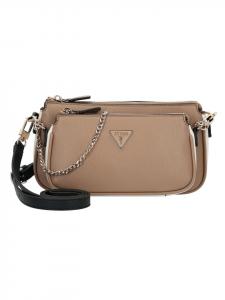 Сумка через плечо Noelle II 24 см, бежевого цвета, многоцветная Guess